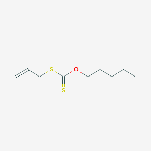 molecular formula C9H16OS2 B1605407 Carbonodithioic acid, O-pentyl S-2-propenyl ester CAS No. 2956-12-9