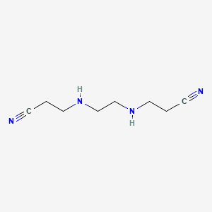 molecular formula C8H14N4 B1605408 Propanenitrile, 3,3'-(1,2-ethanediyldiimino)bis- CAS No. 3217-00-3
