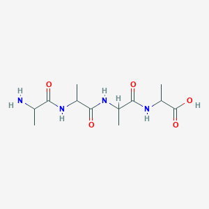 molecular formula C12H22N4O5 B1605413 N-[2-((2-[(2-Aminopropanoyl)amino]propanoyl)amino)propanoyl]alanine CAS No. 926-78-3