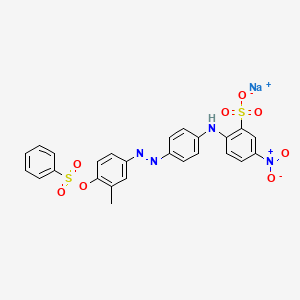 molecular formula C25H19N4NaO8S2 B1605418 ACID YELLOW 65 CAS No. 6408-90-8
