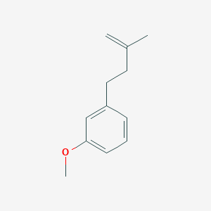 molecular formula C12H16O B1605433 4-(3-METHOXYPHENYL)-2-METHYL-1-BUTENE CAS No. 40463-03-4