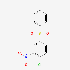 molecular formula C12H8ClNO4S B1605435 1-Chloro-2-nitro-4-(phenylsulfonyl)benzene CAS No. 4779-36-6