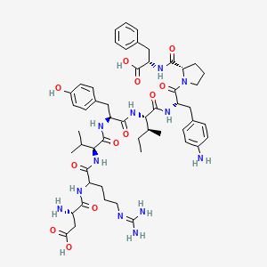 molecular formula C53H74N12O12 B1605451 Pap-angiotensin II CAS No. 90937-05-6