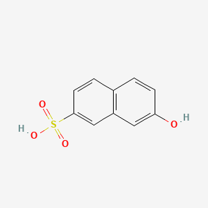 molecular formula C10H8O4S B1605454 2-Naphthalenesulfonic acid, 7-hydroxy- CAS No. 92-40-0