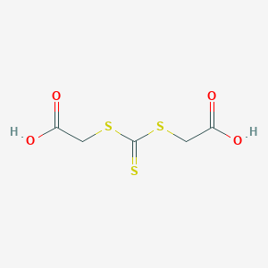 molecular formula C5H6O4S3 B160547 Bis(carboxymethyl)trithiocarbonate CAS No. 6326-83-6