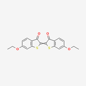 6-Ethoxy-2-(6-ethoxy-3-oxo-1-benzothiophen-2-ylidene)-1-benzothiophen-3-one