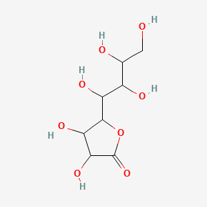 molecular formula C8H14O8 B1605484 3,4-Dihydroxy-5-(1,2,3,4-tetrahydroxybutyl)oxolan-2-one CAS No. 6968-62-3