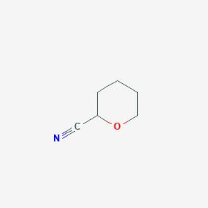 molecular formula C6H9NO B1605486 Tetrahydro-2h-pyran-2-carbonitrile CAS No. 5397-43-3