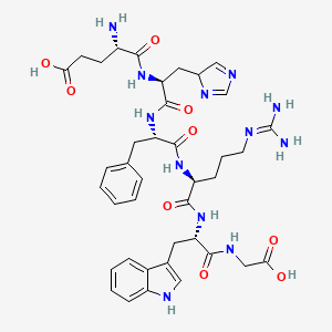 Glycine, N-(N-(N2-(N-(N-L-alpha-glutamyl-L-histidyl)-L-phenylalanyl)-L-arginyl)-L-tryptophyl)-