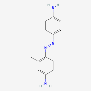 molecular formula C13H14N4 B1605504 4,4'-Diamino-2-methylazobenzene CAS No. 43151-99-1