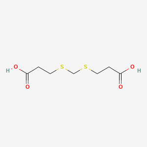 molecular formula C7H12O4S2 B1605517 3,3'-(Methylenebis(thio))bispropionic acid CAS No. 4265-57-0