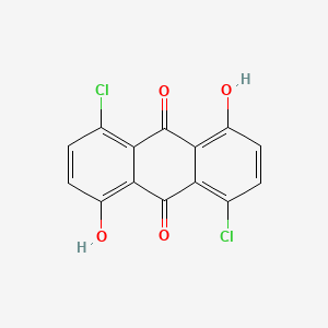 molecular formula C14H6Cl2O4 B1605523 9,10-Anthracenedione, 1,5-dichloro-4,8-dihydroxy- CAS No. 6837-97-4