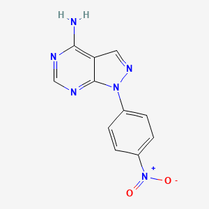 1-(4-Nitrophenyl)-1h-pyrazolo[3,4-d]pyrimidin-4-amine