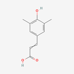 molecular formula C11H12O3 B1605541 3-(4-Hydroxy-3,5-dimethylphenyl)prop-2-enoic acid CAS No. 7733-57-5