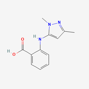 2-[(1,3-Dimethyl-1H-pyrazol-5-yl)amino]benzoic acid