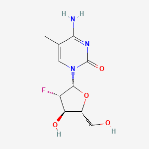 4-amino-1-[(2R,3S,4R,5R)-3-fluoro-4-hydroxy-5-(hydroxymethyl)oxolan-2-yl]-5-methylpyrimidin-2-one