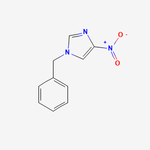 molecular formula C10H9N3O2 B1605552 1-Benzyl-4-nitro-1H-imidazole CAS No. 13230-13-2