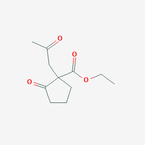 molecular formula C11H16O4 B1605554 Ethyl 2-oxo-1-(2-oxopropyl)cyclopentanecarboxylate CAS No. 61771-77-5