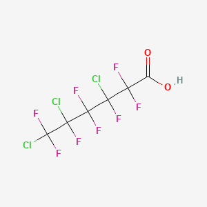 molecular formula C6HCl3F8O2 B1605570 3,5,6-Trichloro-2,2,3,4,4,5,6,6-octafluorohexanoic acid CAS No. 2106-54-9