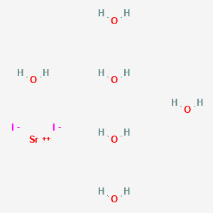 molecular formula H12I2O6S B1605589 Strontium iodide, hexahydrate CAS No. 7790-40-1