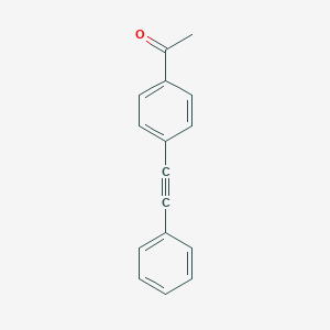 molecular formula C16H12O B160559 1-[4-(2-Phenyleth-1-ynyl)phenyl]ethan-1-one CAS No. 1942-31-0