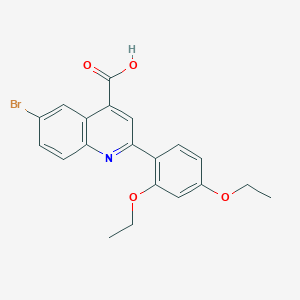 6-Bromo-2-(2,4-diethoxyphenyl)quinoline-4-carboxylic acid