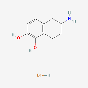 molecular formula C10H14BrNO2 B1605593 5,6-Dihydroxy-2-aminotetraline hydrobromide CAS No. 37096-30-3