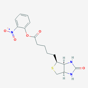 molecular formula C16H19N3O5S B160560 D-(+)Biotin 2-nitrophenyl ester CAS No. 131303-71-4