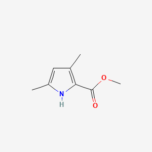 molecular formula C8H11NO2 B1605610 methyl 3,5-dimethyl-1H-pyrrole-2-carboxylate CAS No. 74999-36-3