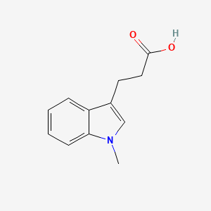 molecular formula C12H13NO2 B1605619 3-(1-methyl-1H-indol-3-yl)propanoic acid CAS No. 7479-20-1