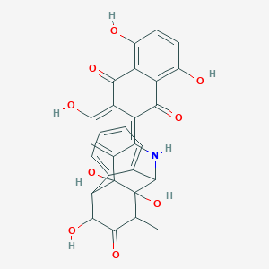 molecular formula C28H21NO9 B160562 Dynemicin P CAS No. 138370-13-5