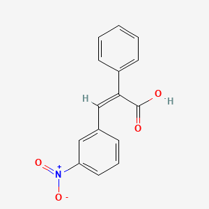 molecular formula C15H11NO4 B1605639 3-(3-nitrophenyl)-2-phenylacrylic acid CAS No. 21970-42-3
