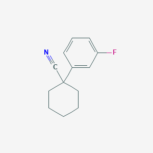 molecular formula C13H14FN B1605641 1-(3-Fluorophenyl)cyclohexanecarbonitrile CAS No. 214262-91-6