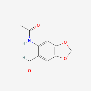 molecular formula C10H9NO4 B1605657 N-(6-Formyl-benzo[1,3]dioxol-5-yl)-acetamide CAS No. 79835-12-4