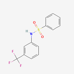 molecular formula C13H10F3NO2S B1605660 N-[3-(trifluoromethyl)phenyl]benzenesulfonamide CAS No. 2805-88-1