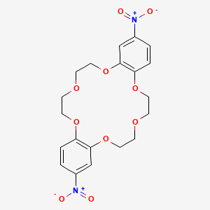 Dibenzo[b,k][1,4,7,10,13,16]hexaoxacyclooctadecin, 6,7,9,10,17,18,20,21-octahydro-2,13-dinitro-