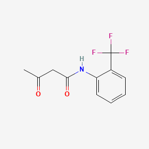 molecular formula C11H10F3NO2 B1605666 3-Oxo-n-[2-(trifluoromethyl)phenyl]butanamide CAS No. 81761-28-6
