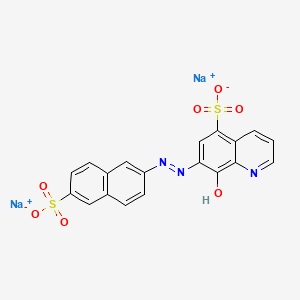 Disodium 8-hydroxy-7-[(6-sulphonato-2-naphthyl)azo]quinoline-5-sulphonate