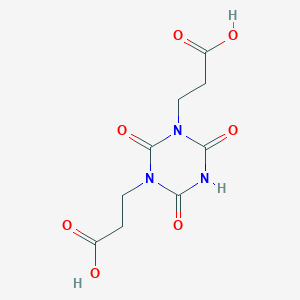 molecular formula C9H11N3O7 B160571 3,3'-(2,4,6-三氧代-1,3,5-三嗪烷-1,3-二基)二丙酸 CAS No. 2904-40-7