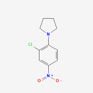 molecular formula C10H11ClN2O2 B1605710 1-(2-Chloro-4-nitrophenyl)pyrrolidine CAS No. 55403-91-3