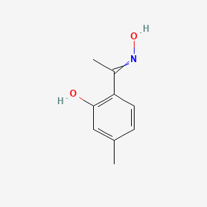 molecular formula C9H11NO2 B1605722 2-(N-Hydroxy-C-methylcarbonimidoyl)-5-methylphenol CAS No. 36380-97-9