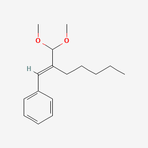 molecular formula C16H24O2 B1605725 (2-(Dimethoxymethyl)-1-heptenyl)benzene CAS No. 91-87-2