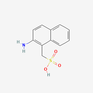 molecular formula C11H11NO3S B1605729 1-Naphthalenemethanesulfonic acid, 2-amino- CAS No. 85-09-6