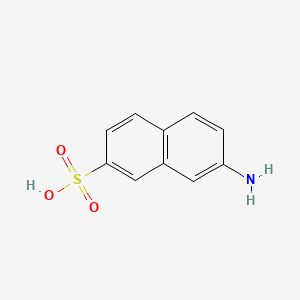 molecular formula C10H9NO3S B1605731 7-Aminonaphthalene-2-sulphonic acid CAS No. 494-44-0
