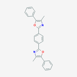 molecular formula C26H20N2O2 B160574 1,4-Bis(4-methyl-5-phenyloxazol-2-yl)benzene CAS No. 3073-87-8