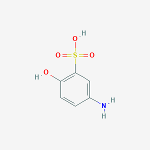 molecular formula C6H7NO4S B1605743 5-Amino-2-hydroxybenzenesulfonic acid CAS No. 2835-04-3