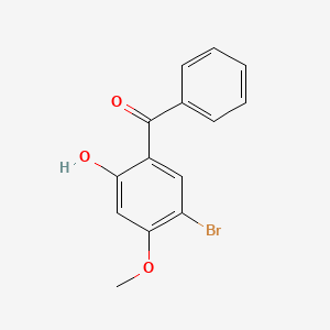 molecular formula C14H11BrO3 B1605745 5-Bromo-2-hydroxy-4-methoxybenzophenone CAS No. 3286-93-9