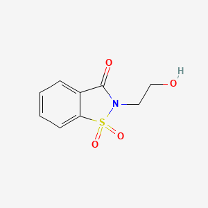 molecular formula C9H9NO4S B1605754 2-(2-Hydroxyethyl)-1,2-benzisothiazol-3(2H)-one 1,1-dioxide CAS No. 6343-81-3