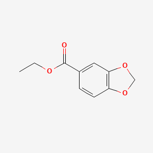 molecular formula C10H10O4 B1605758 苯并[d][1,3]二氧杂环-5-甲酸乙酯 CAS No. 6951-08-2