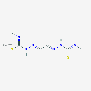 molecular formula C8H14CuN6S2 B160576 Cu(II)astm CAS No. 68341-09-3